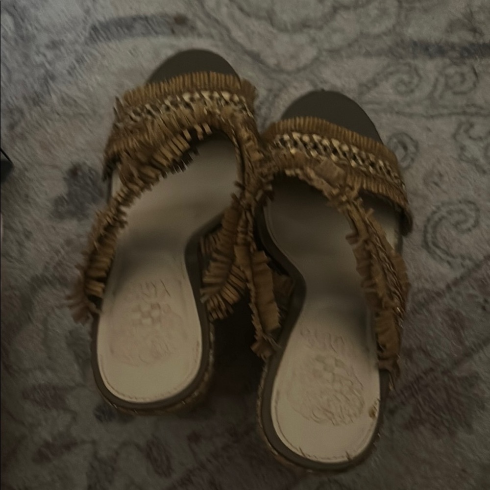 Vince Camino Brown Braided Sandals size 6.5
